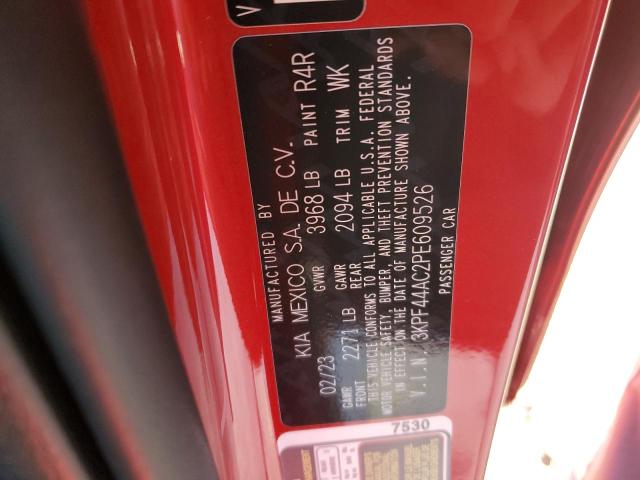 3KPF44AC2PE609526 KIA FORTE GT