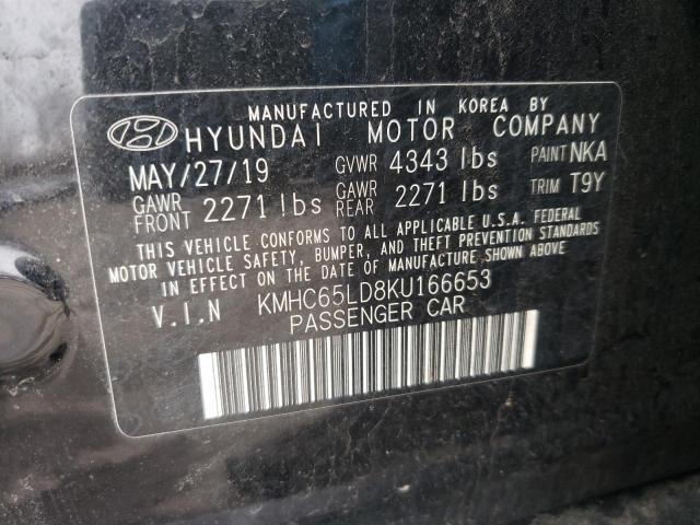 2019 HYUNDAI IONIQ - KMHC65LD8KU166653