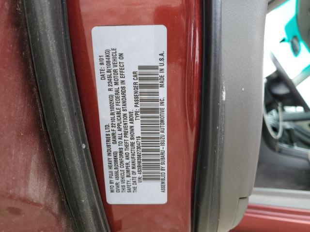 4S3BH635627304715 Subaru LEGACY L