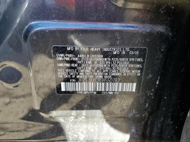 JF2SJAXC8GH550782 Subaru Forester 2.5i Touring