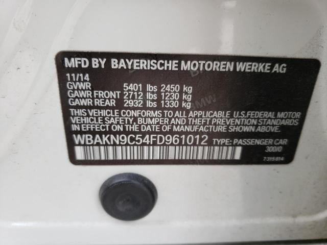 2015 BMW 550 I - WBAKN9C54FD961012