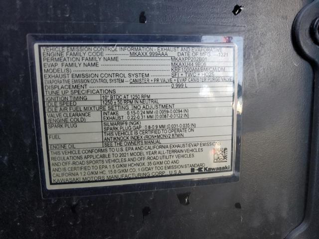 2021 KAWASAKI KRF 1000 D - JKARFCD16MB501151