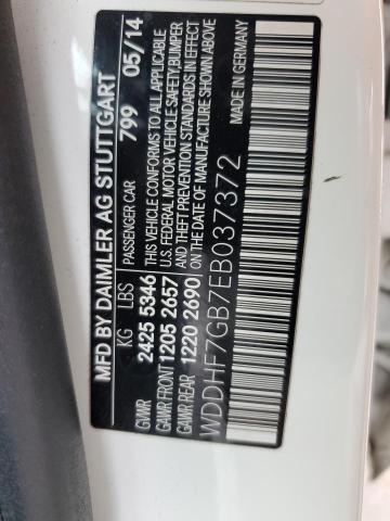 WDDHF7GB7EB037372 Mercedes-Benz E 63 AMG-S