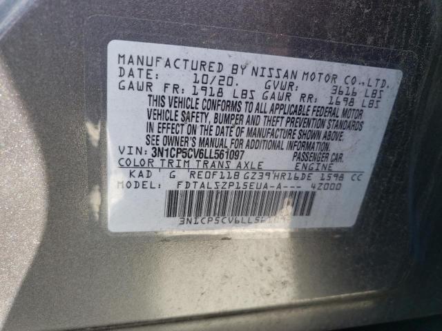 3N1CP5CV6LL561097 Nissan KICKS SV