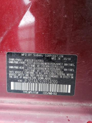 JF2GTAAC9J9314099 Subaru CROSSTREK