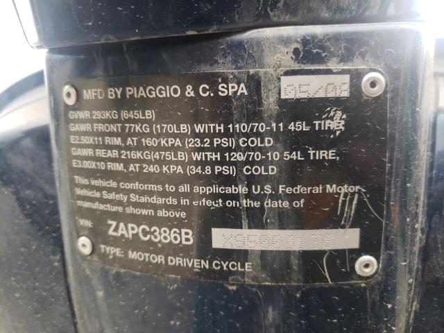 2009 VESPA LX 50 - ZAPC386BX95009136