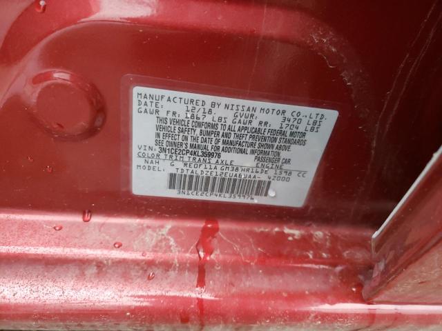 2019 NISSAN VERSA NOTE 3N1CE2CP4KL359976