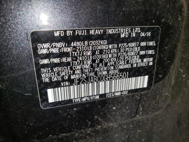 JF2SJABC0GH566501 Subaru Forester 2.5i