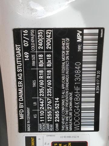 2017 MERCEDES-BENZ GLC 300 4M - WDC0G4KB6HF130840