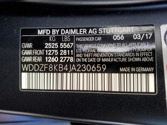 WDDZF8KB4JA230659 Mercedes-Benz E 63 AMG-S