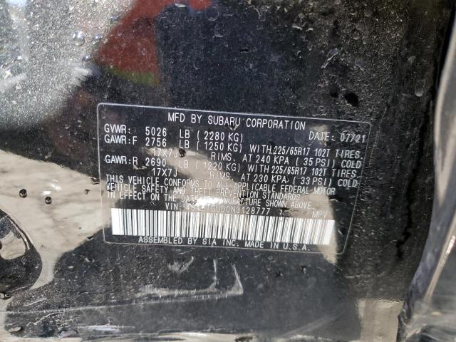 2022 SUBARU OUTBACK WI 4S4BTGUD0N3128777