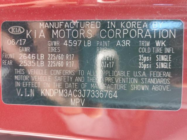 KNDPM3AC3J7336764 KIA Sportage Lx