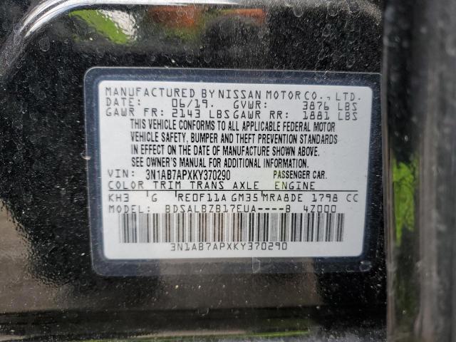 3N1AB7APXKY370290 Nissan SENTRA S