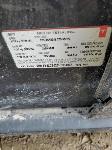 5YJXCBE20HF054066 Tesla MODEL X