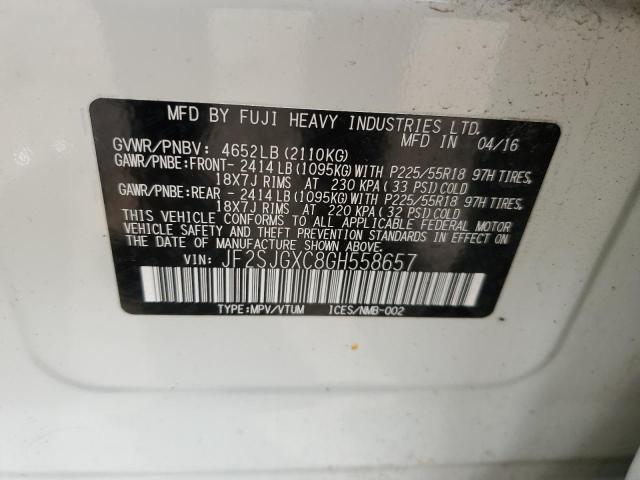2016 SUBARU FORESTER 2 - JF2SJGXC8GH558657