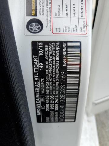 WDDGF4HB2EG231769 Mercedes-Benz C 250
