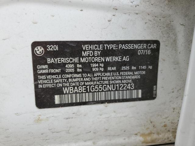WBA8E1G55GNU12243 BMW 320 I