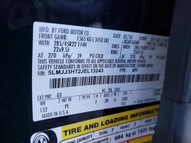 5LMJJ3HT2JEL13243 Lincoln Navigator L Select