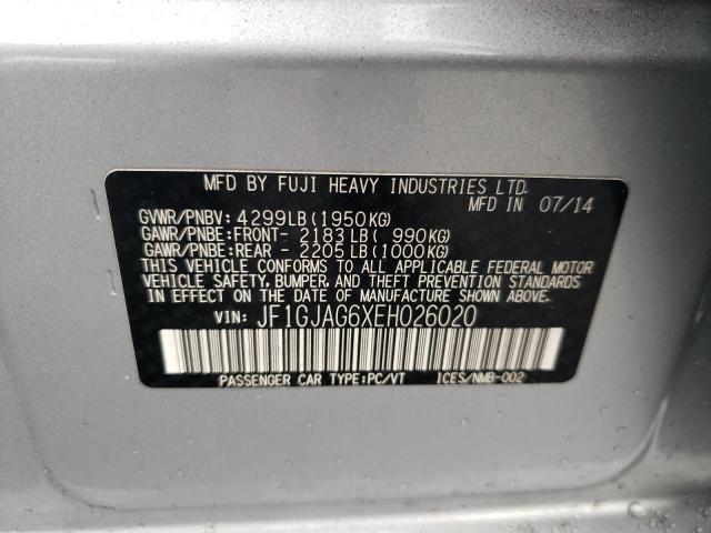 JF1GJAG6XEH026020 Subaru Impreza Limited