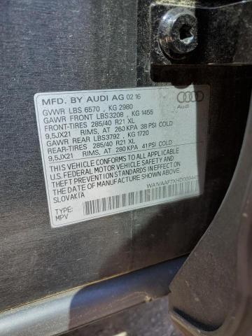 2017 AUDI Q7 PRESTIG - WA1VAAF7XHD009445