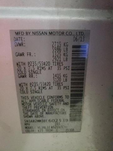 5N1AR2MM3EC602539 Nissan Pathfinder S