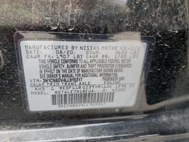 3N1CN8DV4LL915317 Nissan Versa S 10