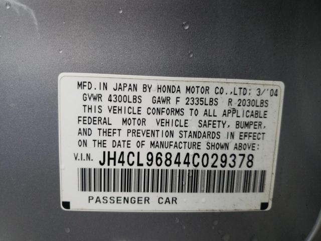 JH4CL96844C029378 Acura TSX