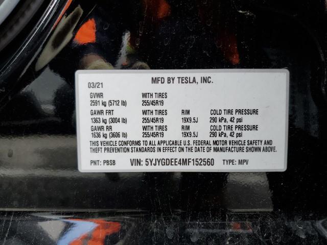 5YJYGDEE4MF152560 Tesla Model Y