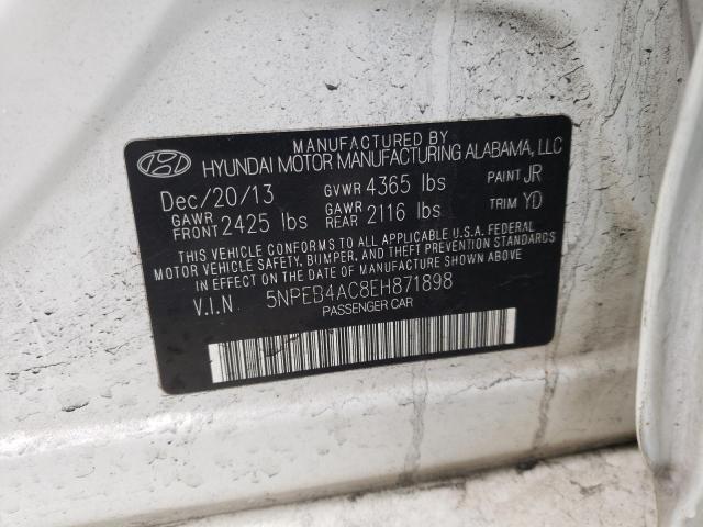 5NPEB4AC8EH871898 | 2014 Hyundai sonata gls