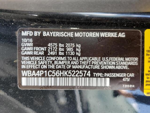 2017 BMW 440I WBA4P1C56HK522574