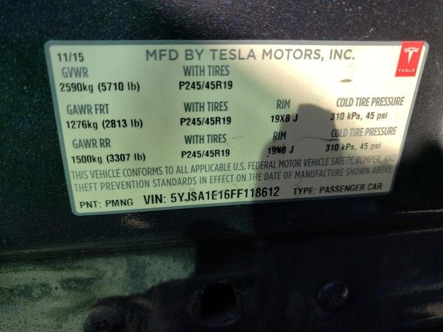 5YJSA1E16FF118612 Tesla MODEL S