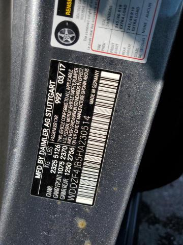 2017 MERCEDES-BENZ E 300 - WDDZF4JB5HA230514