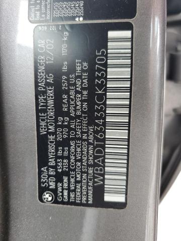 WBADT63433CK33705 BMW 530 I Automatic