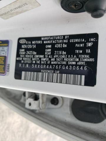 5XXGR4A76FG430646 KIA OPTIMA SX