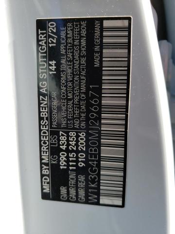 2021 MERCEDES-BENZ A 220 - W1K3G4EB0MJ296671
