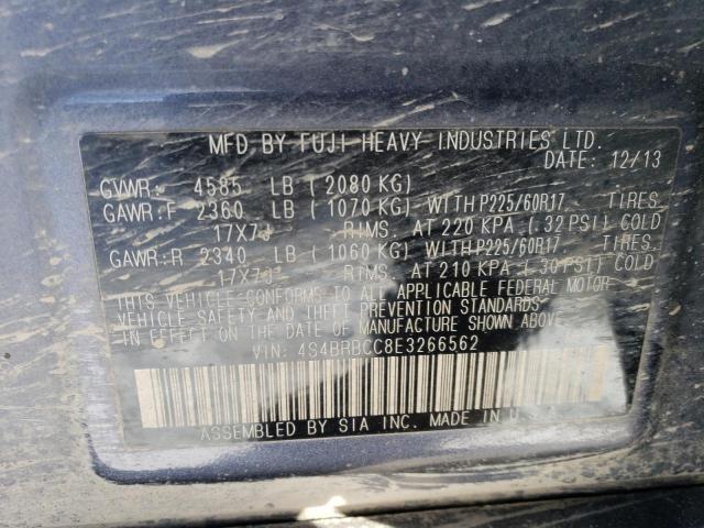 4S4BRBCC8E3266562 Subaru Outback 2.5i Premium