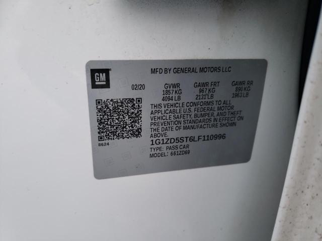 2020 CHEVROLET MALIBU LT - 1G1ZD5ST6LF110996