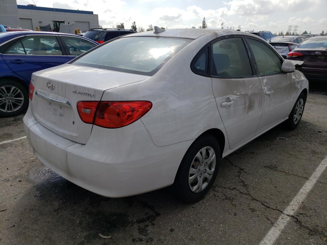 KMHDU4AD2AU085377 2010 Hyundai Elantra Blue