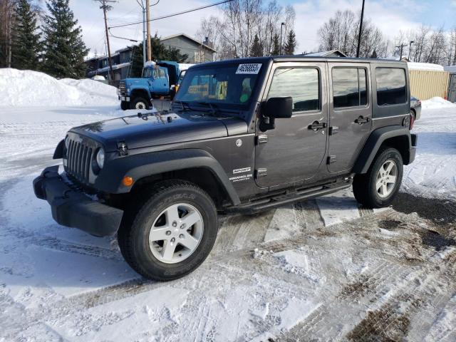 Salvage cars for sale from Copart Anchorage, AK: 2016 Jeep Wrangler Unlimited Sport