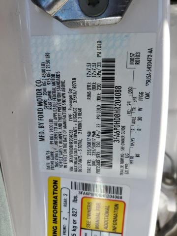 2017 FORD FUSION ENE - 3FA6P0HD8HR204088