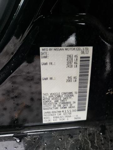 2022 NISSAN ALTIMA SV - 1N4BL4DV2NN415530