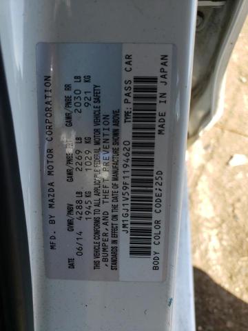 JM1GJ1V59F1194620 Mazda 6 TOURING