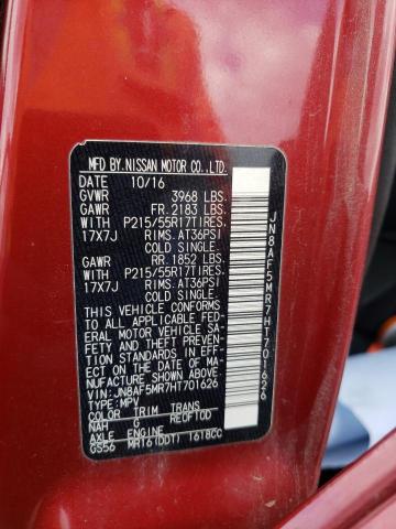 2017 NISSAN JUKE S - JN8AF5MR7HT701626