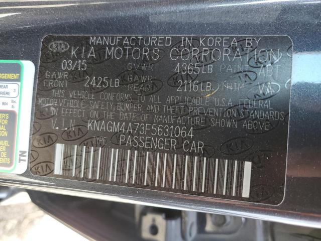 KNAGM4A73F5631064 KIA Optima Lx