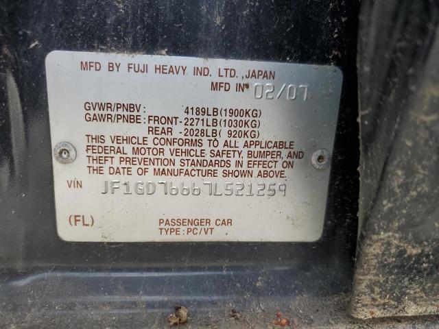 JF1GD76667L521259 Subaru Impreza Wrx Sti