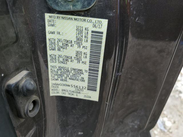 2017 NISSAN TITAN S - 1N6AA1CK0HN556132