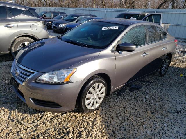 Salvage cars for sale from Copart Franklin, WI: 2015 Nissan Sentra S