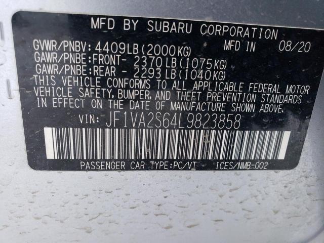 JF1VA2S64L9823858 Subaru Wrx Sti