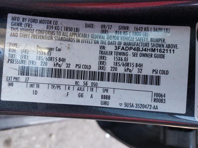 3FADP4BJ4HM162111 Ford FIESTA SE
