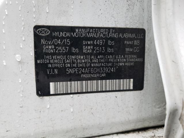 5NPE24AF6GH339241 | 2016 HYUNDAI SONATA SE